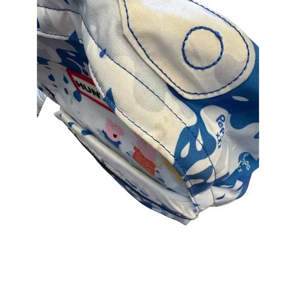 Hunter X Peppa Pig Kids Backpack Blue Camo Rain Print Lightweight  Bag - Picture 8 of 12
